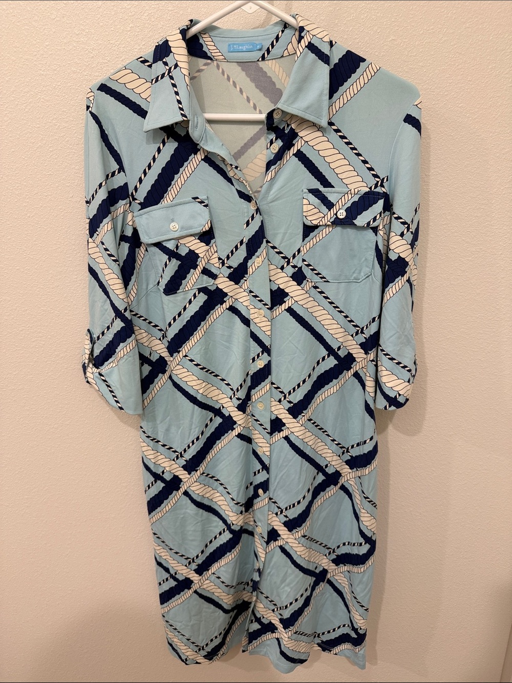 J. McLaughlin Blue Rope Dress